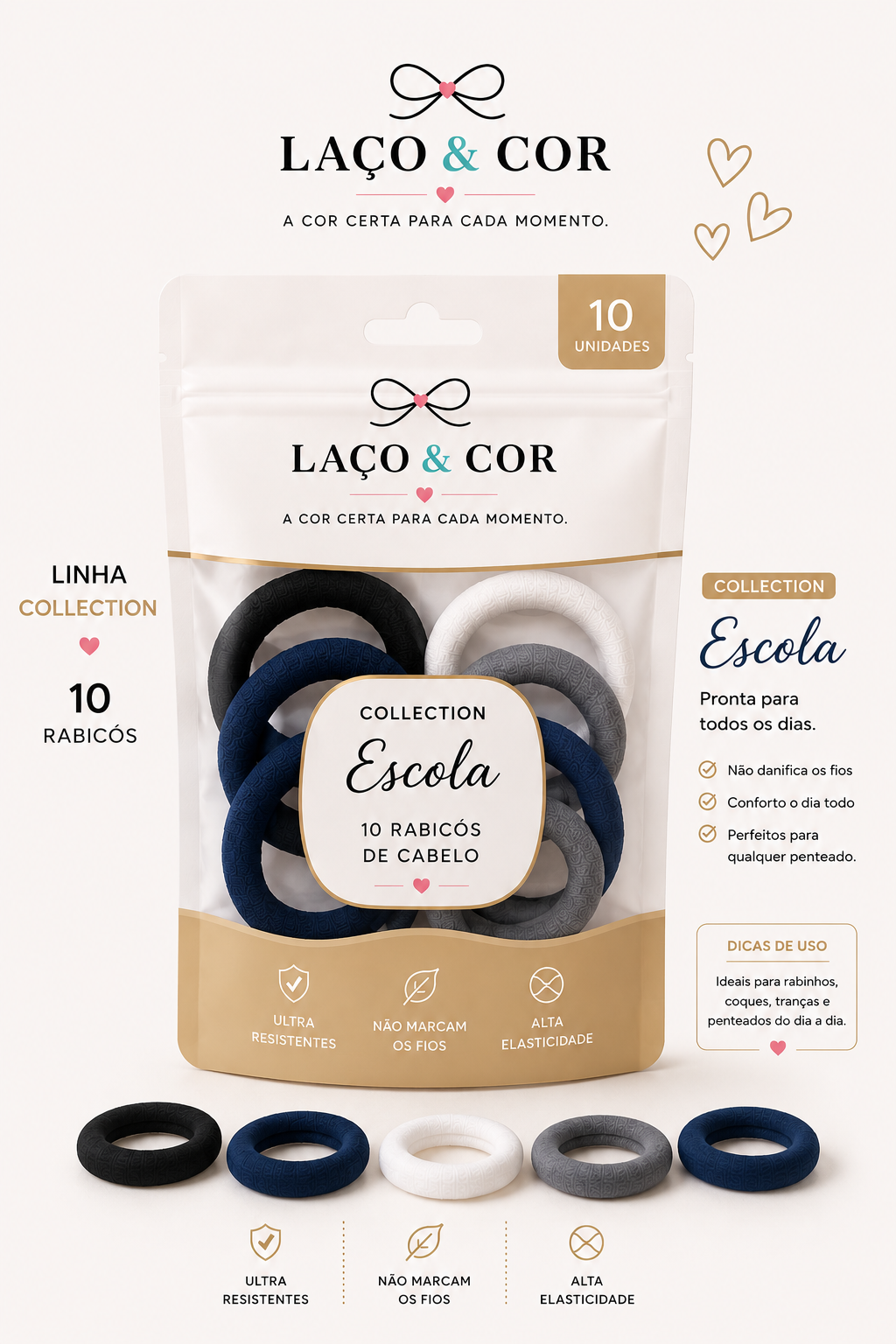 Collection Escola — 10 Rabicós de Cabelo